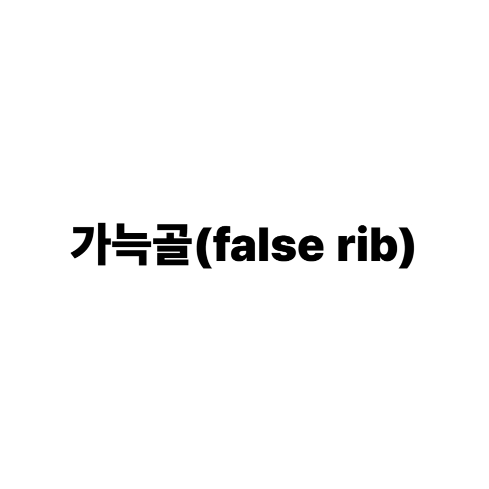 가늑골